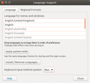 Lenguajes adicionales en Ubuntu 18